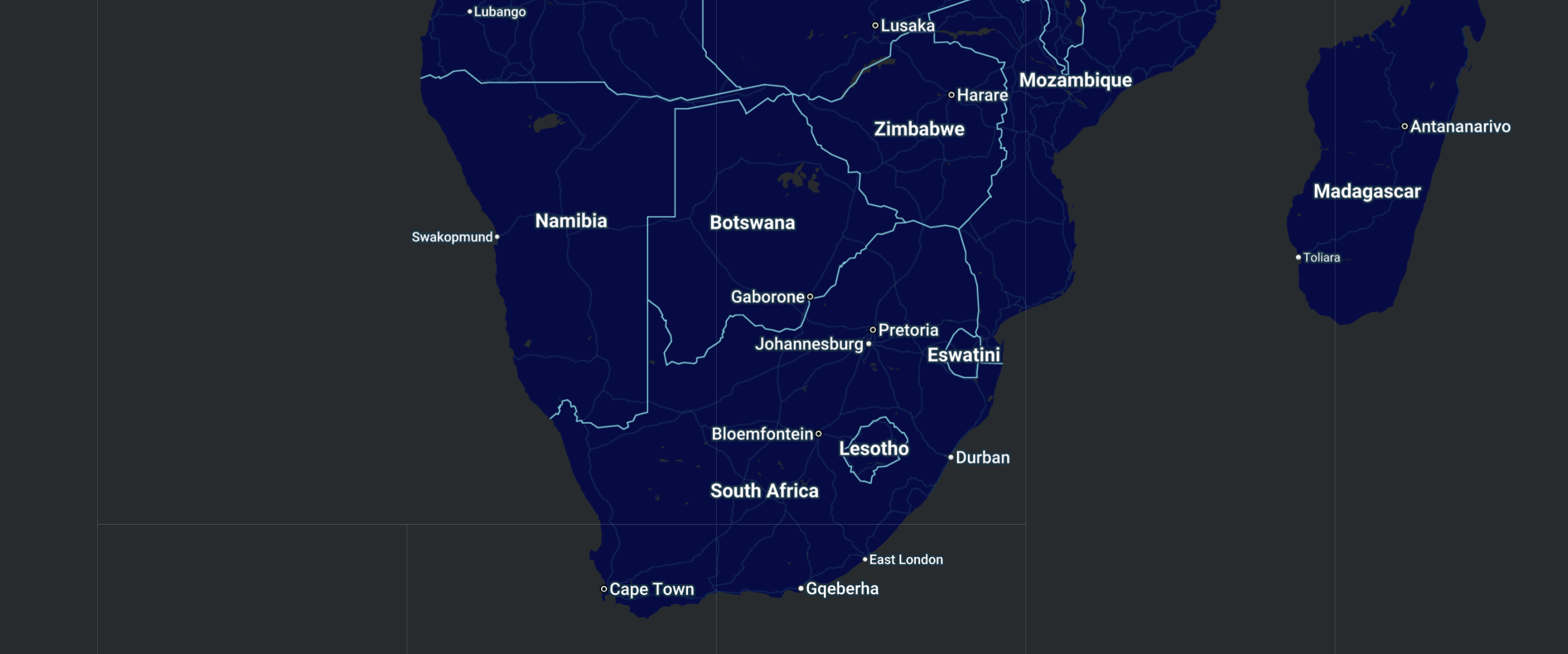 MFO fuel depot network across Southern Africa
